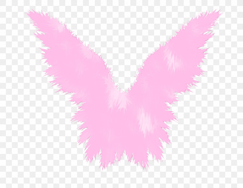 Feather, PNG, 1411x1093px, Watercolor, Feather, Magenta, Paint, Pink Download Free