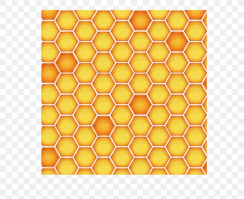 Honeycomb Yellow, PNG, 1180x967px, Honeycomb, Honey, Material, Orange, Rectangle Download Free