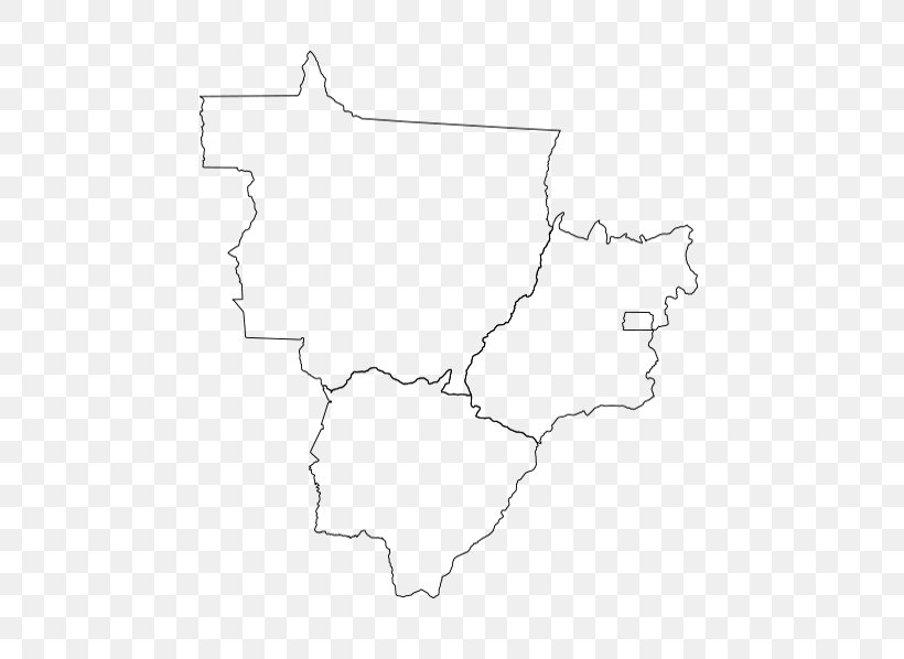 Central-West Region, Brazil Map White Highway M04 Line Art, PNG, 641x598px, Centralwest Region Brazil, Area, Black And White, Diagram, Highway M04 Download Free
