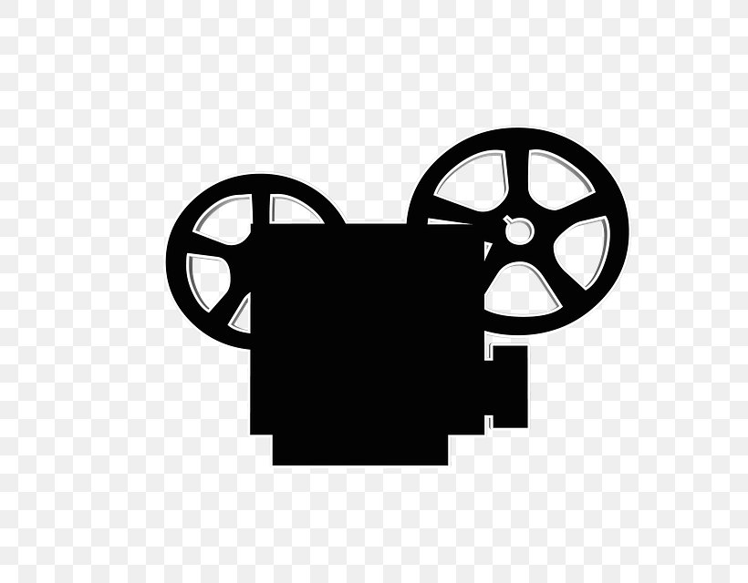 Movie Projector Cinema Film Clip Art, PNG, 640x640px, Movie Projector, Black And White, Brand, Cinema, Film Download Free