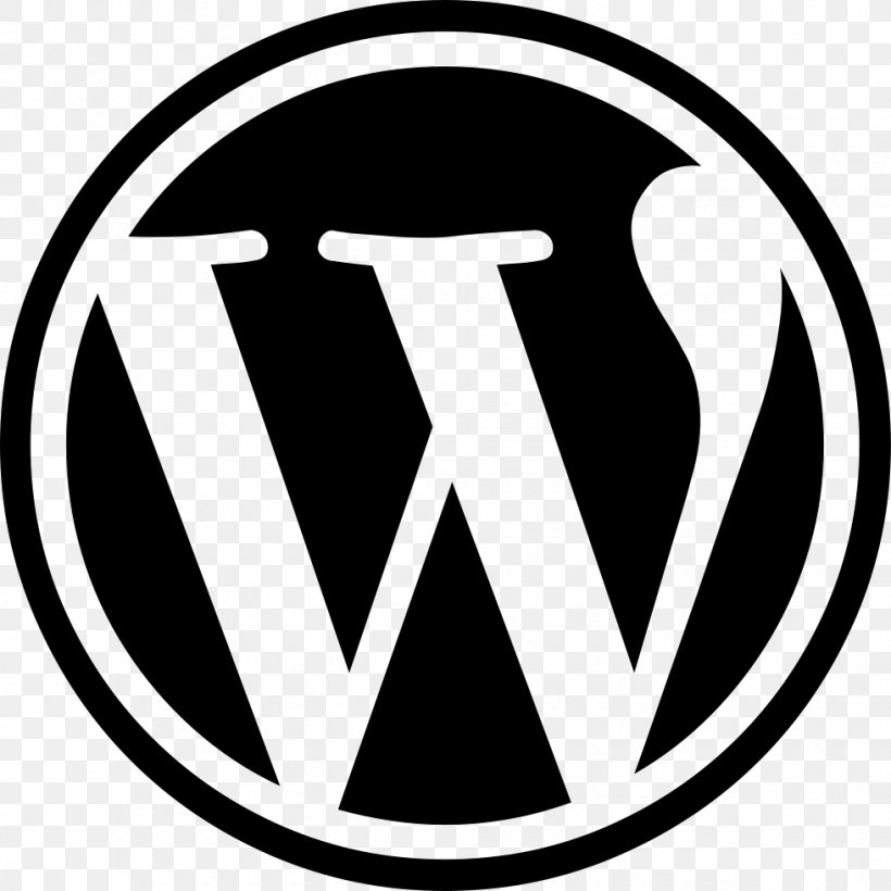 WordPress Clip Art, PNG, 980x980px, Wordpress, Area, Black And White, Brand, Emblem Download Free