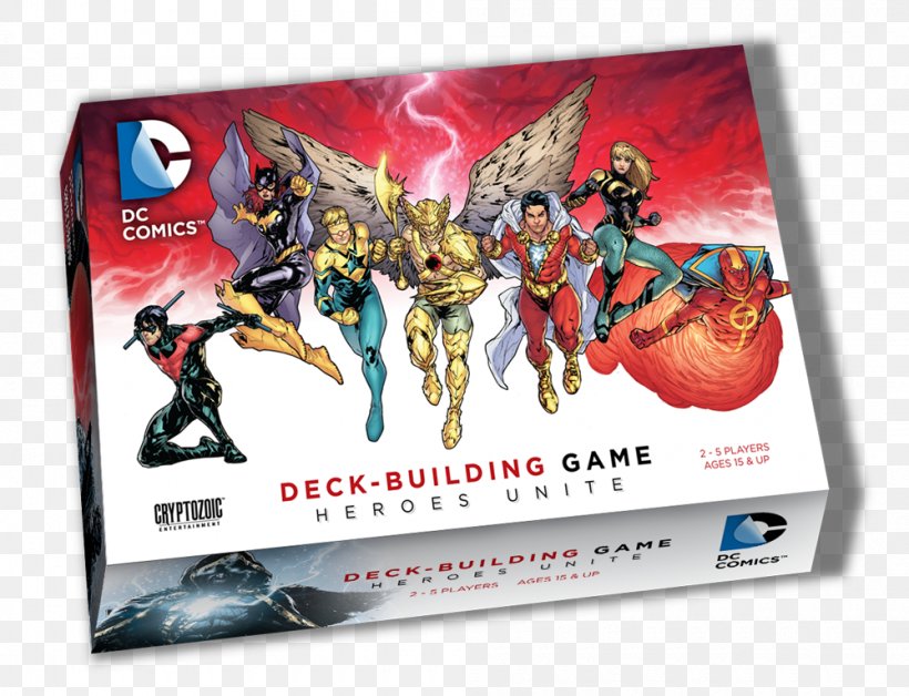 Cryptozoic Entertainment DC Comics Deck-Building Game Captain Marvel Hawkman, PNG, 1000x767px, Captain Marvel, Action Figure, Board Game, Card Game, Comic Book Download Free