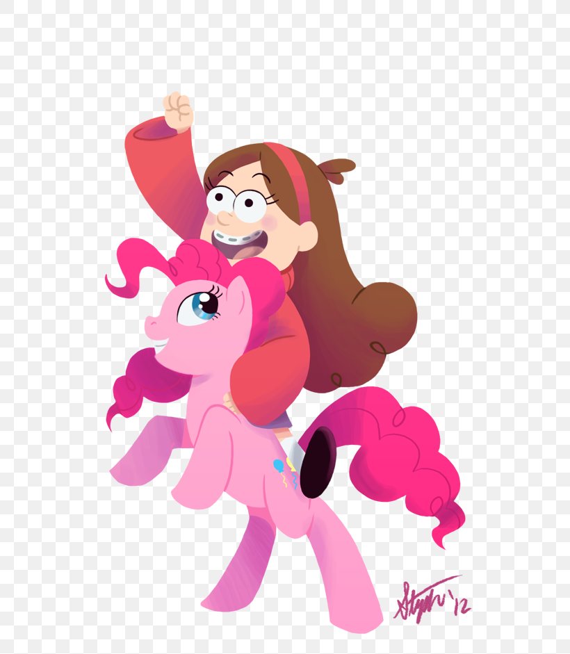 Mabel Pines Pinkie Pie Dipper Pines Grunkle Stan Pony, PNG, 653x941px, Watercolor, Cartoon, Flower, Frame, Heart Download Free