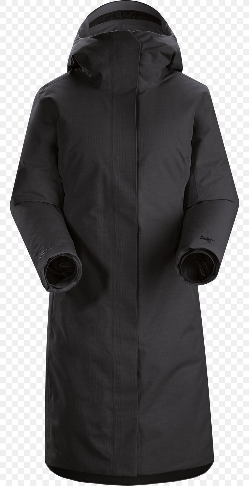 Overcoat Parka Parca Arc'teryx, PNG, 756x1600px, Overcoat, Black, Clothing, Coat, Down Feather Download Free