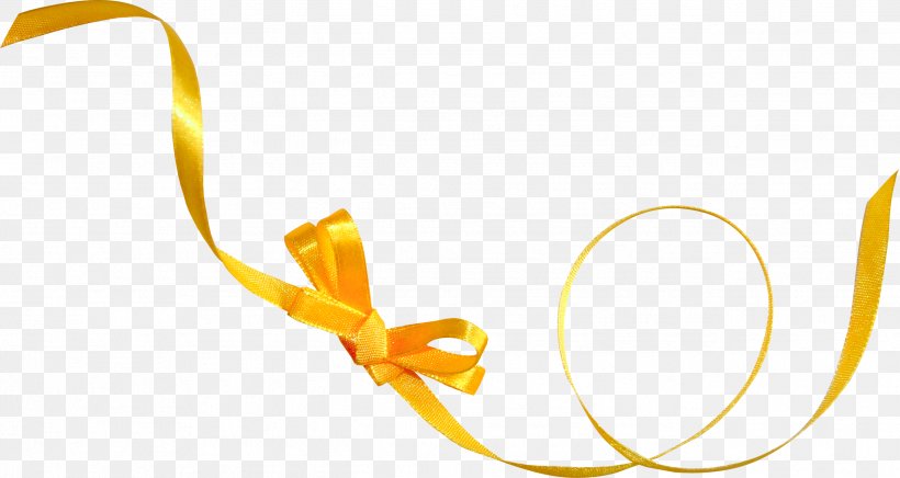 Yellow Gold Ribbon, PNG, 2582x1376px, Yellow, Brand, Designer, Gold, Gratis Download Free