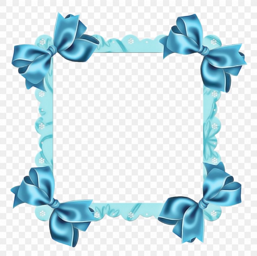 Blue Flower Borders And Frames, PNG, 872x869px, Picture Frames, Aqua, Blue, Borders And Frames, Fashion Accessory Download Free