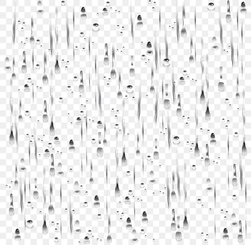 Rain Drop Clip Art, PNG, 794x800px, Rain, Area, Black, Black And White, Dew Download Free