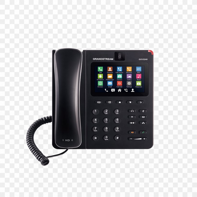 Grandstream GXV3240 VoIP Phone Grandstream Networks Android Voice Over IP, PNG, 824x824px, Grandstream Gxv3240, Android, Corded Phone, Electronics, Feature Phone Download Free