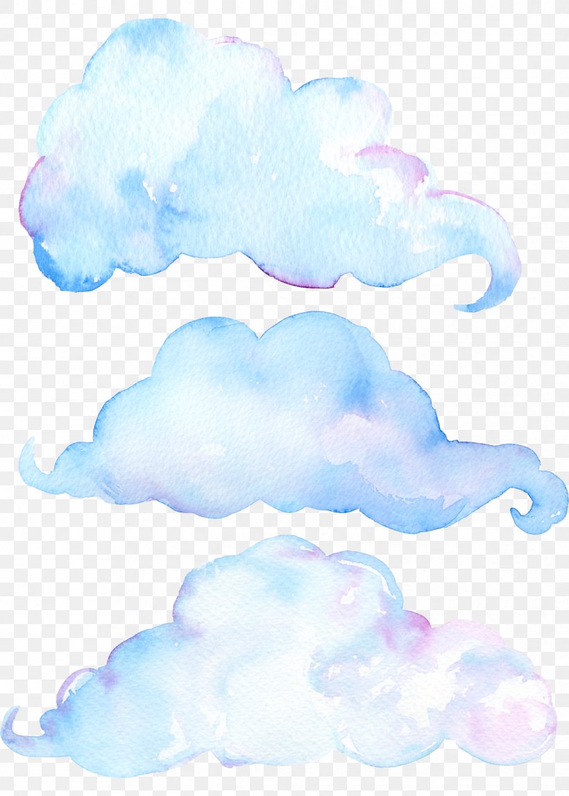 Drawing Cartoon Pattern, PNG, 1345x1883px, Drawing, Blue, Cartoon, Cloud, Hand Painted Clouds Download Free