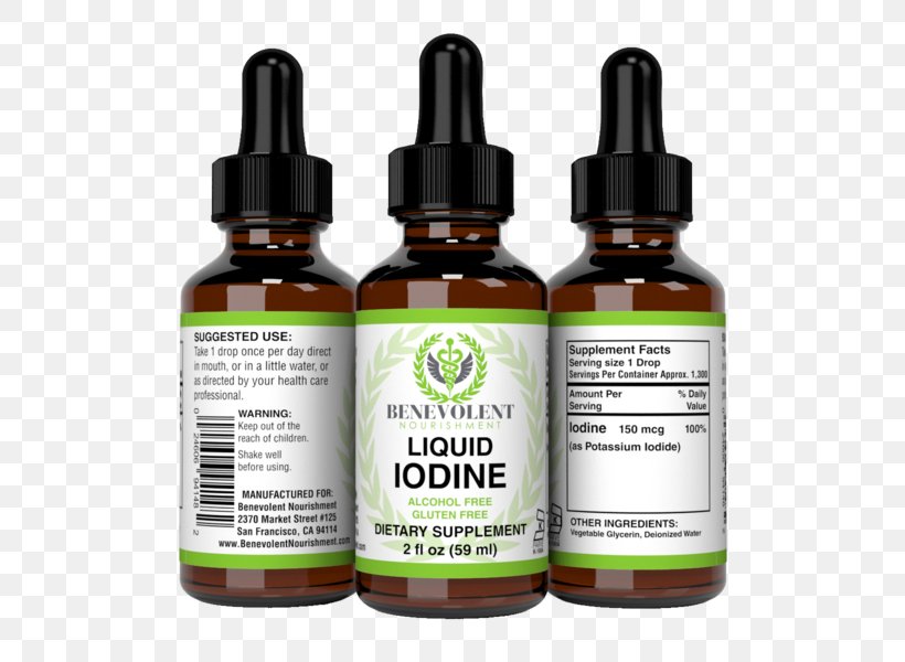Dietary Supplement Iodine Nutrition Potassium Iodide, PNG, 600x600px, Dietary Supplement, Detoxification, Diet, Drop, Flavor Download Free