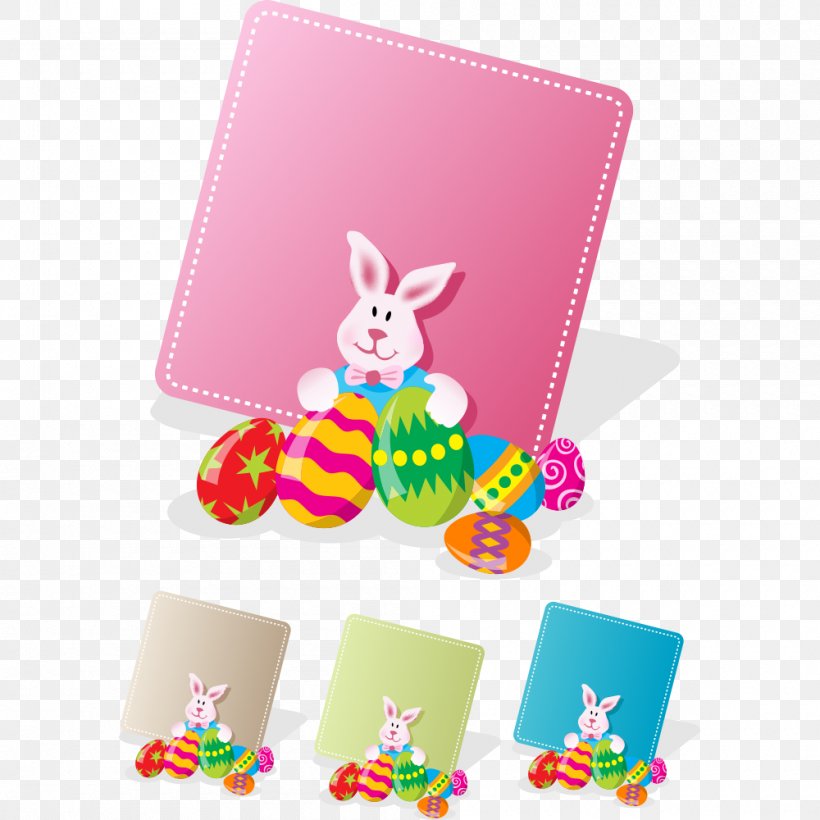 Easter Bunny Easter Egg Greeting Card Rabbit, PNG, 1000x1000px, Easter Bunny, Easter, Easter Egg, Easter Postcard, Egg Download Free