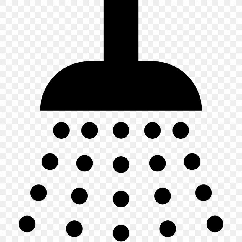 Shower Bathroom Bathtub Clip Art, PNG, 1024x1024px, Shower, Bathroom, Bathtub, Black, Black And White Download Free