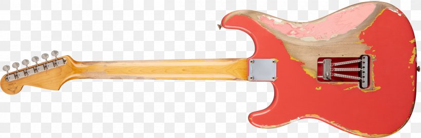 Fender Stratocaster Electric Guitar Gibson Les Paul Musical Instruments, PNG, 2400x793px, Watercolor, Cartoon, Flower, Frame, Heart Download Free