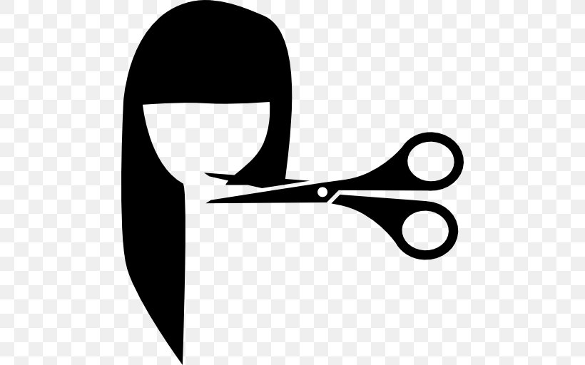 Hairstyle Scissors, PNG, 512x512px, Hairstyle, Beauty Parlour, Black, Black And White, Cutting Download Free