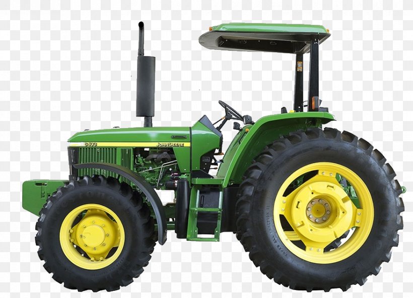John Deere Tractor Agricultural Machinery Agriculture, PNG, 877x633px, John Deere, Agricultural Machinery, Agriculture, Automotive Tire, Automotive Wheel System Download Free