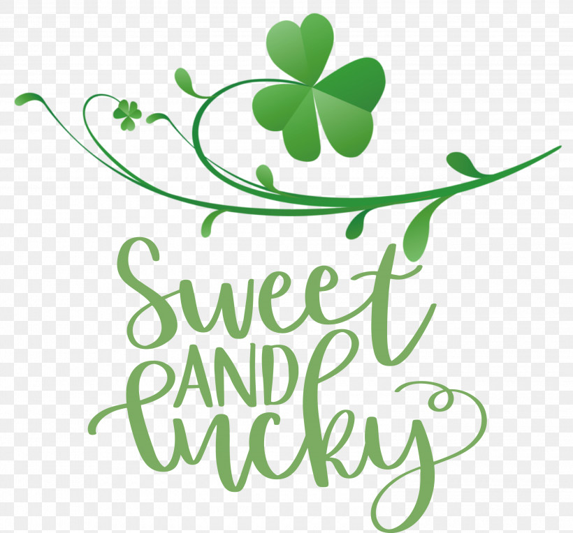 Sweet And Lucky St Patricks Day, PNG, 3000x2796px, St Patricks Day, Chemical Symbol, Flower, Fruit, Green Download Free