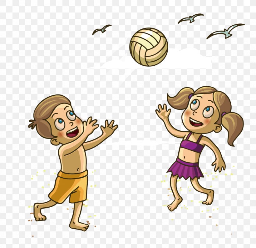 Vector Graphics Clip Art Illustration Volleyball, PNG, 1015x982px, Volleyball, Area, Art, Ball, Boy Download Free