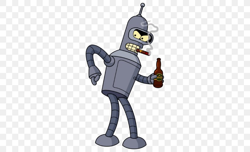 Bender Futurama: Worlds Of Tomorrow Philip J. Fry Zoidberg YouTube, PNG, 500x500px, Bender, Cartoon, Character, Fictional Character, Figurine Download Free