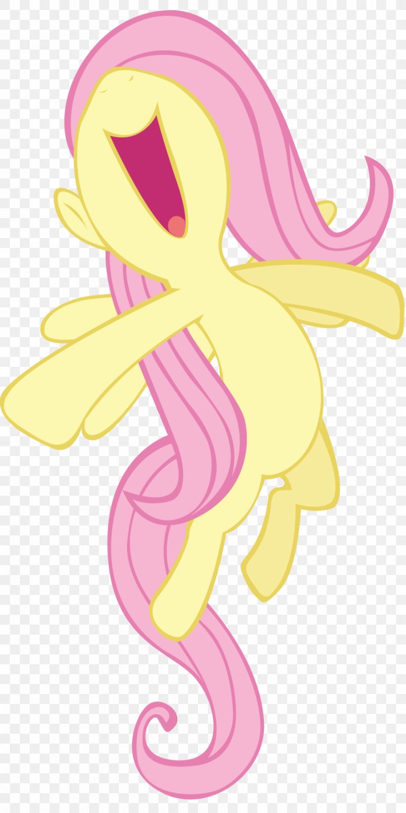 Fluttershy My Little Pony Pinkie Pie DeviantArt, PNG, 900x1800px, Watercolor, Cartoon, Flower, Frame, Heart Download Free