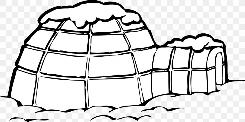 Igloo Coloring Book Eskimo Inuit Drawing, PNG, 1969x983px, Igloo, Area, Artwork, Black And White, Child Download Free