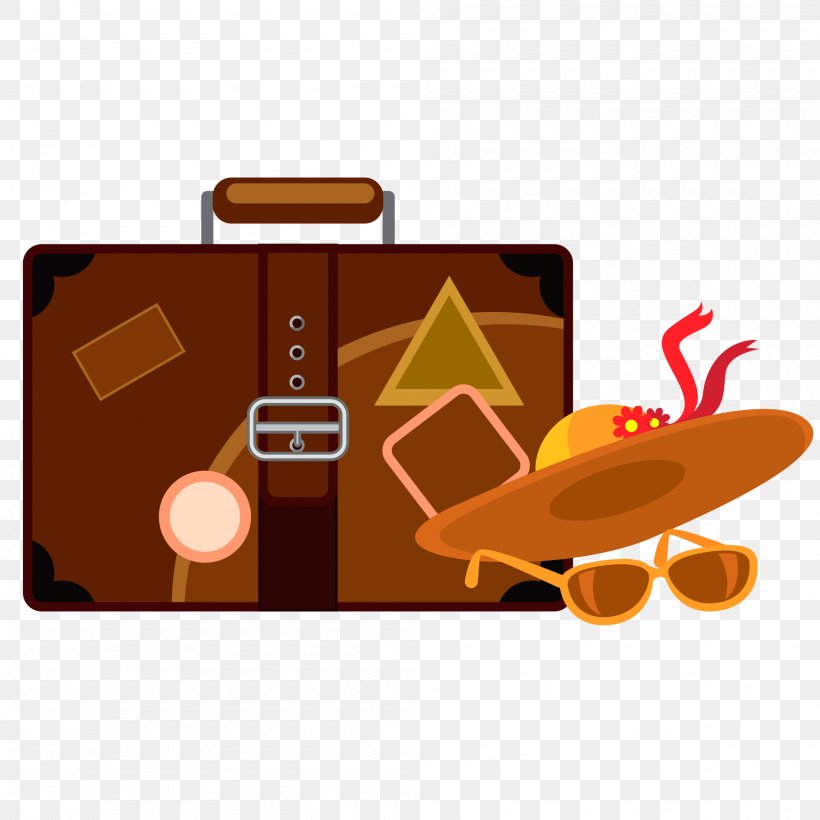 Suitcase Vector Graphics Travel Baggage, PNG, 2000x2000px, Suitcase, Baggage, Brand, Brown, Holiday Download Free