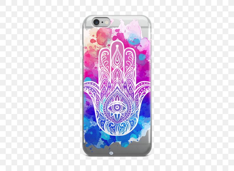 Hamsa IPhone 7 Watercolor Painting Design Illustration, PNG, 600x600px, Hamsa, Amulet, Drawing, Evil Eye, Iphone Download Free