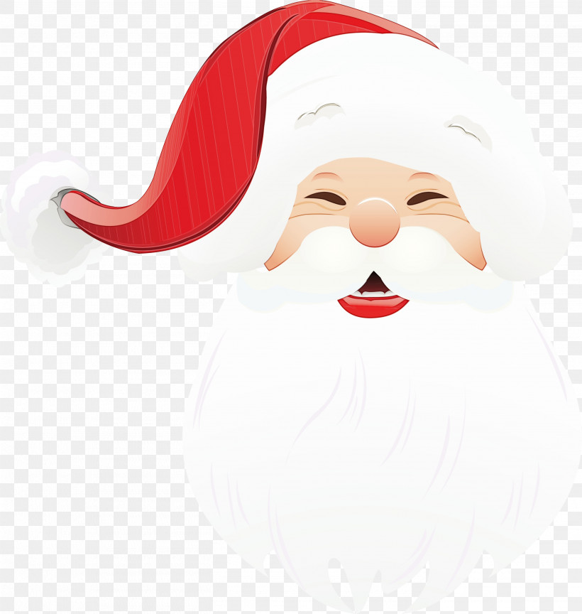 Santa Claus, PNG, 2821x2975px, Christmas, Cartoon, Christmas Ornaments, Facial Hair, Moustache Download Free