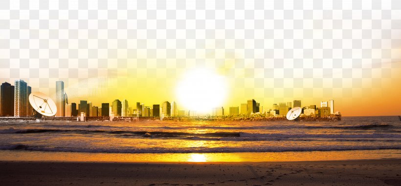 Sunset Poster Afterglow Sunrise, PNG, 4008x1863px, Sunset, Advertising, Afterglow, Architecture, Blue Download Free