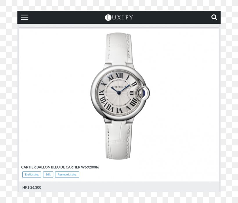Watch Strap Cartier Ballon Bleu Watch Strap, PNG, 700x700px, Watch, Brand, Buckle, Cabochon, Cartier Download Free