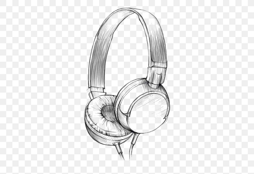 Drawing Headphones Watercolor Painting Pencil Sketch, PNG, 564x564px