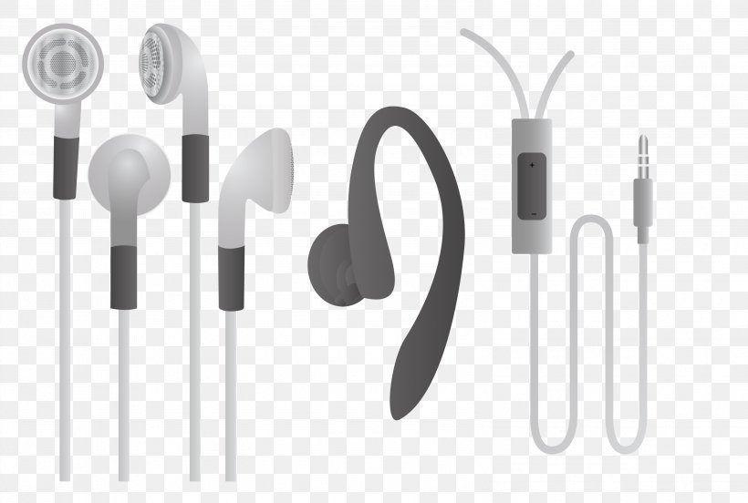 Headphones Euclidean Vector Icon, PNG, 3178x2143px, Headphones, Audio, Audio Equipment, Black And White, Brand Download Free