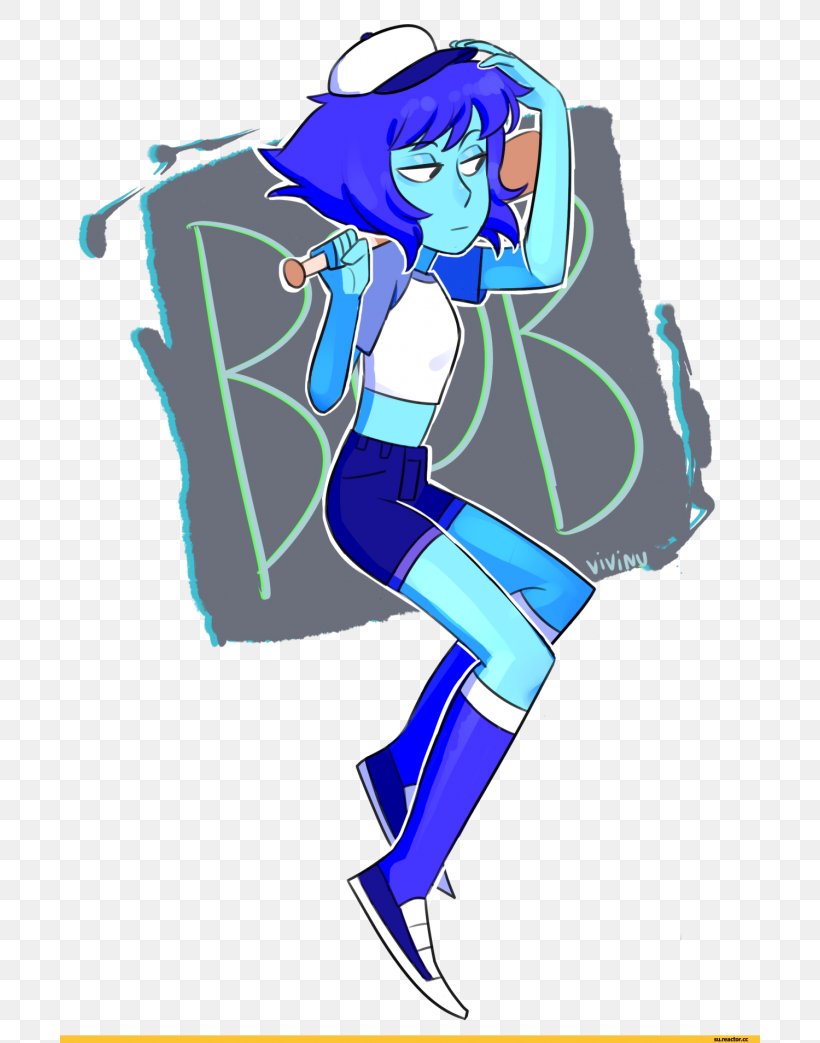 Lapis Lazuli Blue Peridot Yandere Simulator Fan Art, PNG, 700x1043px, Watercolor, Cartoon, Flower, Frame, Heart Download Free