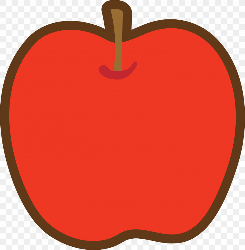 Red Fruit Apple Heart, PNG, 2935x3000px, Apple, Cartoon Apple, Fruit, Heart, Red Download Free