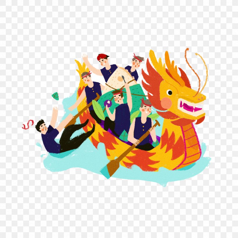 Zongzi Dragon Boat Festival Bateau-dragon Illustration, PNG, 900x900px, Zongzi, Art, Bateaudragon, Boat, Chinese Dragon Download Free