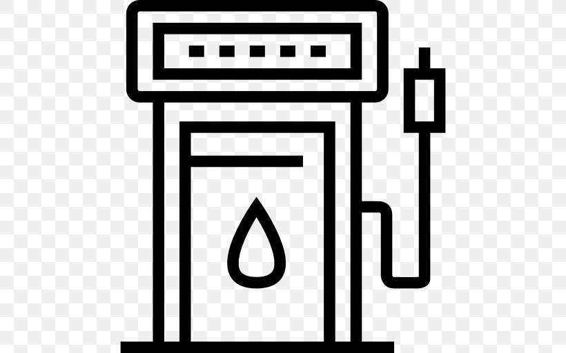 Gasoline Filling Station Petroleum Industry Clip Art, PNG, 512x512px, Gasoline, Area, Black, Black And White, Brand Download Free
