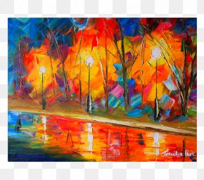 Painting - Painting Paper Acrylic Paint Art Wet Season PNG