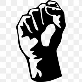 Symbol - Raised Fist Black Power Clip Art PNG