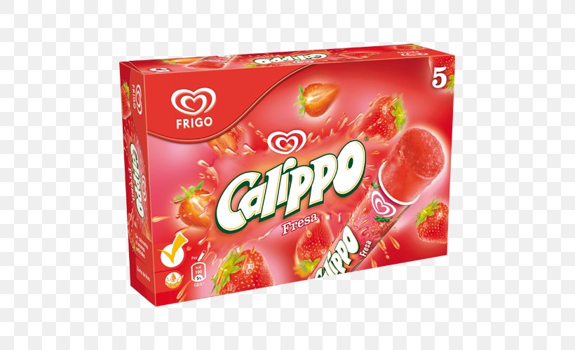 Strawberry Juice Ice Cream Ice Pops, PNG, 500x500px, Strawberry, Calippo, Cola, Cream, Flavor Download Free