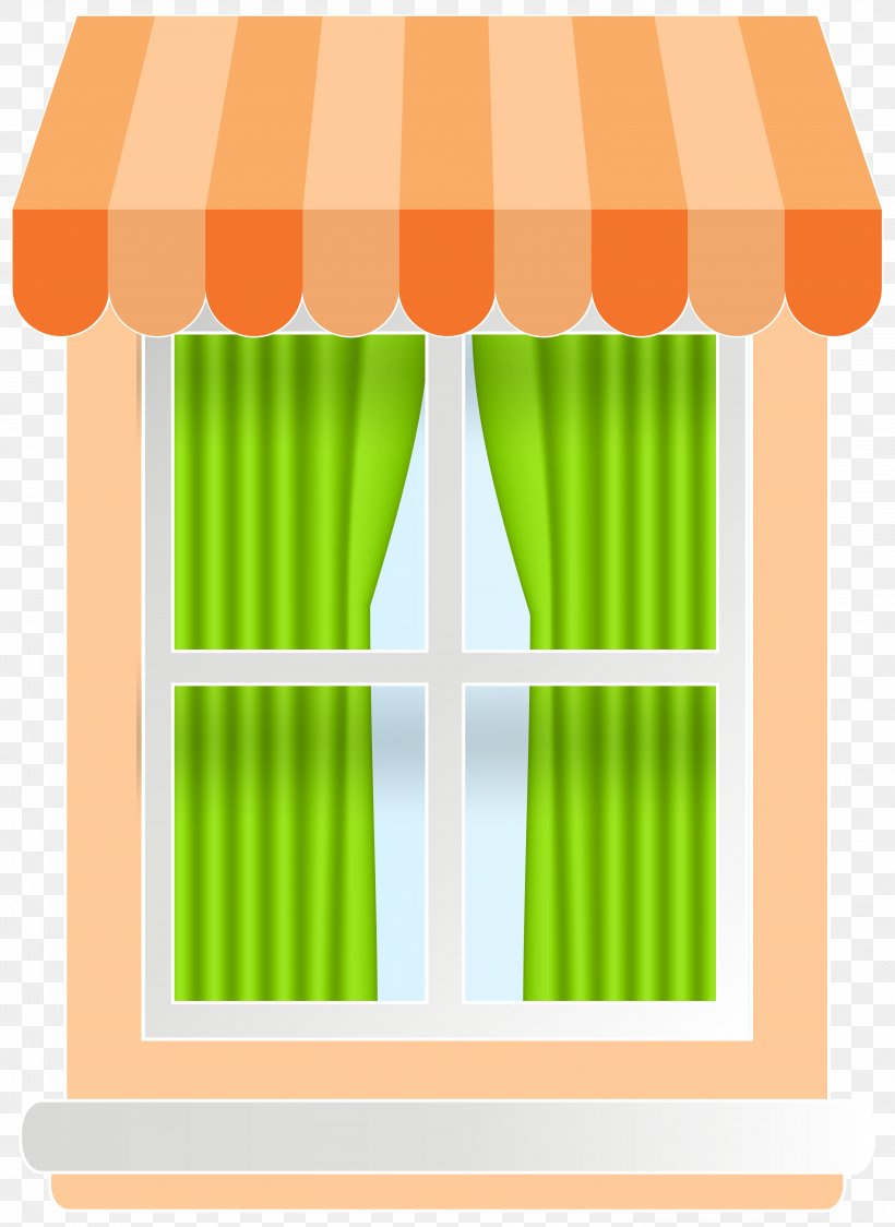 Window Clip Art, PNG, 5833x8000px, Window, Curtain, Green, Orange, Rasterisation Download Free