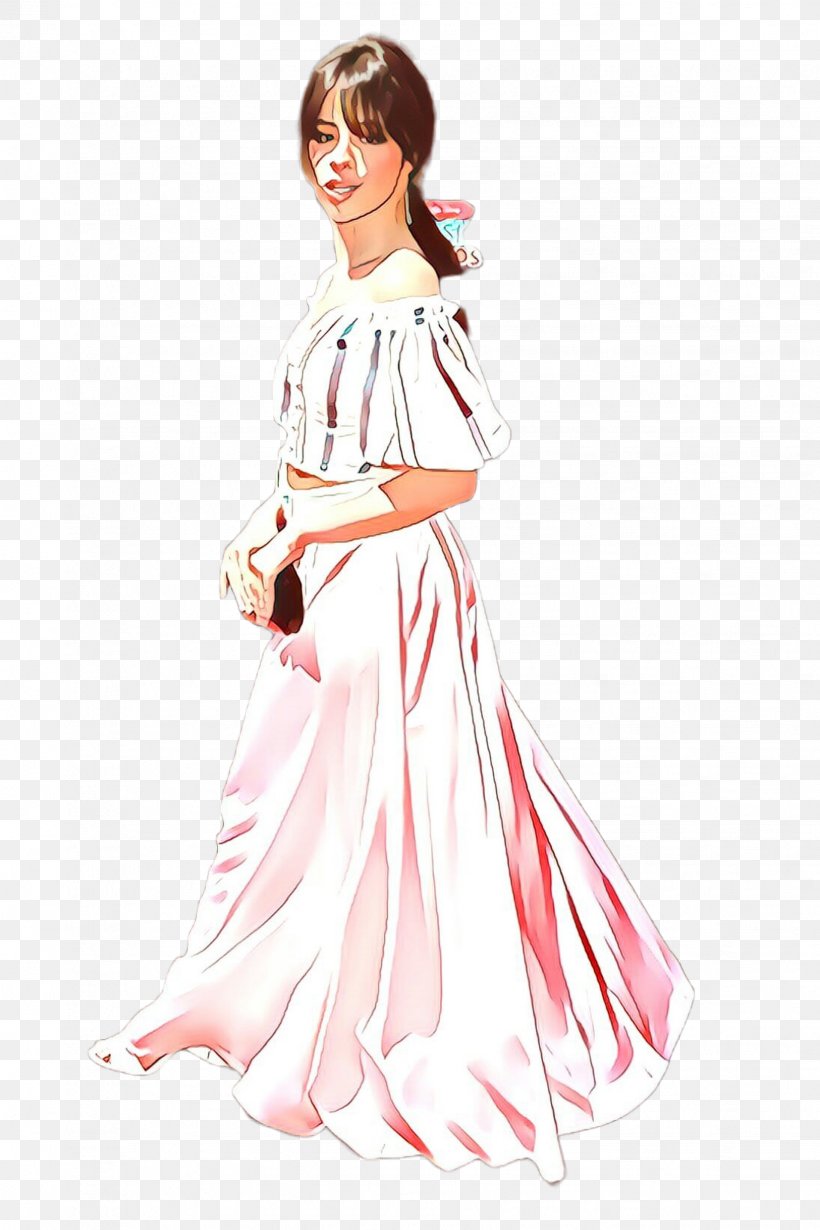Clothing White Pink Dress Day Dress, PNG, 1632x2448px, Cartoon, Clothing, Costume, Costume Design, Day Dress Download Free