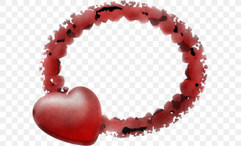 Red Bracelet Heart Jewellery Bead, PNG, 597x497px, Red, Bead, Body Jewelry, Bracelet, Heart Download Free