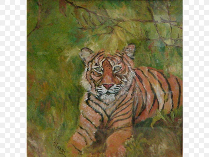 Tiger Cat Whiskers Painting Terrestrial Animal, PNG, 832x624px, Tiger, Animal, Big Cat, Big Cats, Carnivoran Download Free