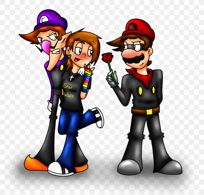 Waluigi Super Mario 3D World Pauline Mr. L, PNG, 900x859px, Luigi, Art, Cartoon, Character, Fictional Character Download Free