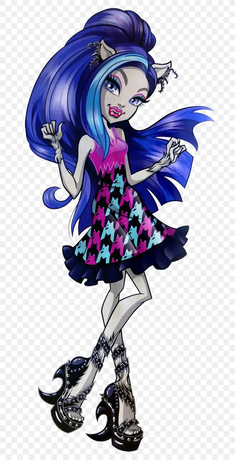 Monster High: Electrified Doll Barbie, PNG, 758x1600px, Watercolor, Cartoon, Flower, Frame, Heart Download Free