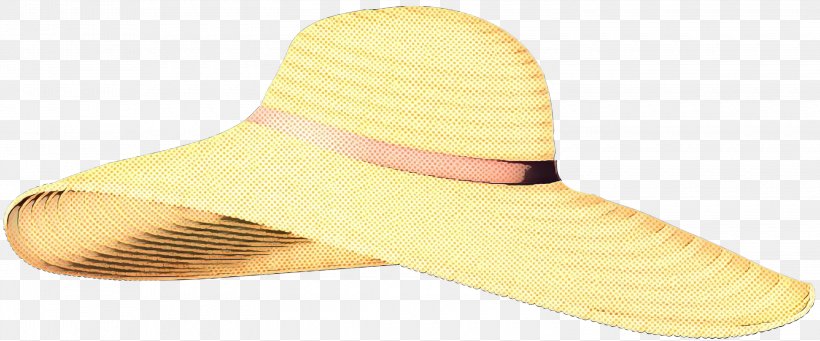 Yellow Hat Sun Hat Headgear Cap, PNG, 3000x1251px, Pop Art, Cap, Fashion Accessory, Hat, Headgear Download Free