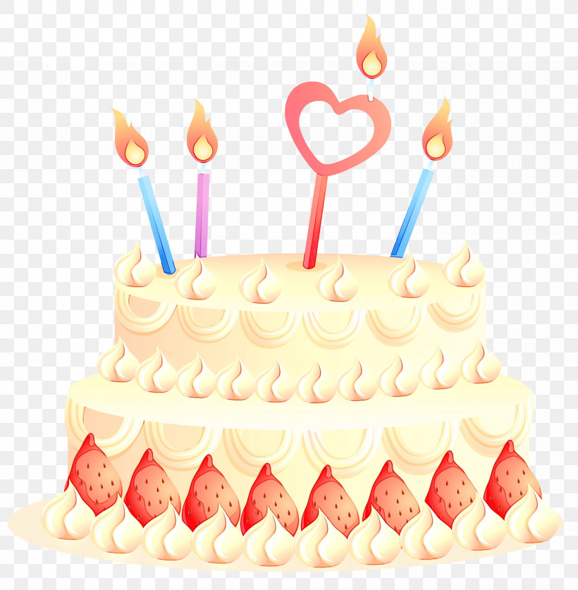 Birthday Candle, PNG, 2936x3000px, Watercolor, Baked Goods, Birthday Cake, Birthday Candle, Cake Download Free