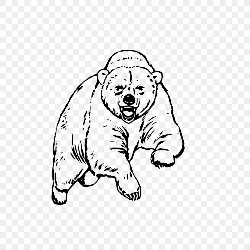 American Black Bear Polar Bear California Grizzly Bear, PNG, 2400x2400px, Watercolor, Cartoon, Flower, Frame, Heart Download Free