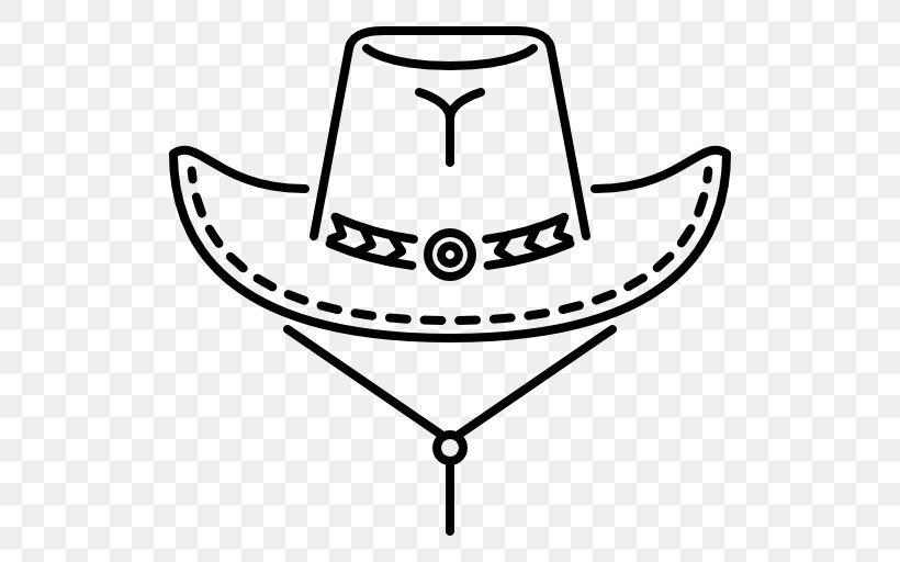Cowboy Hat Art Clip Art, PNG, 512x512px, Cowboy Hat, Art, Black And White, Cowboy, Fashion Accessory Download Free