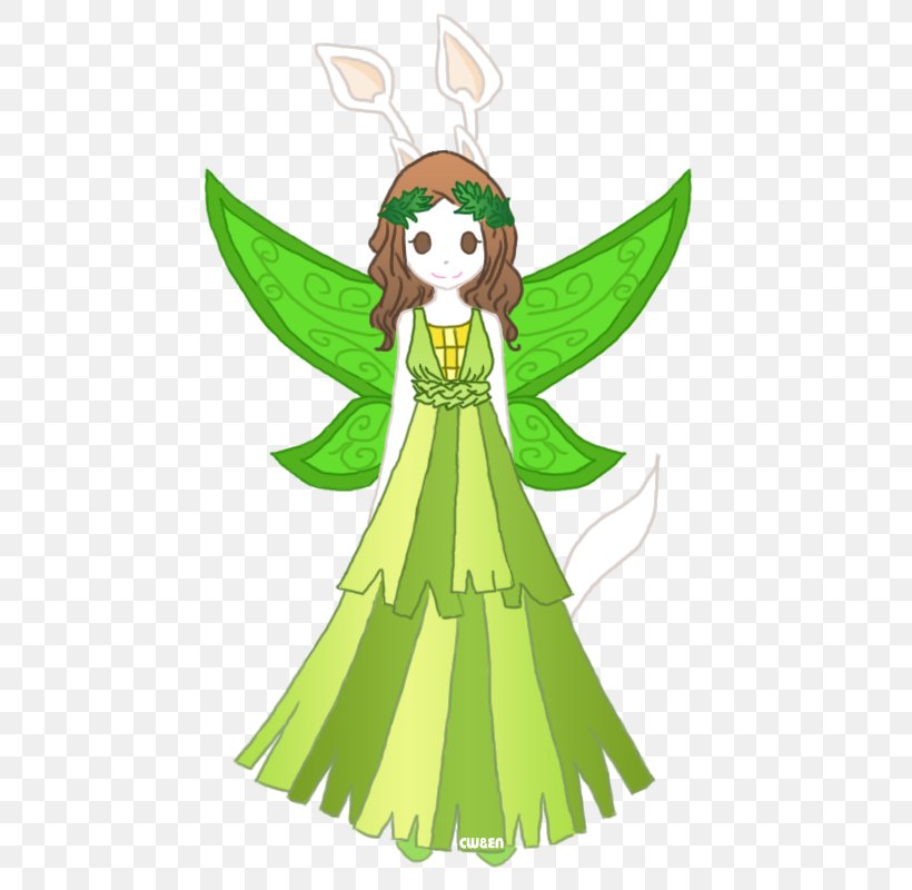 Green Leaf Background, PNG, 500x800px, Fairy, Angel, Cartoon, Character, Costume Design Download Free