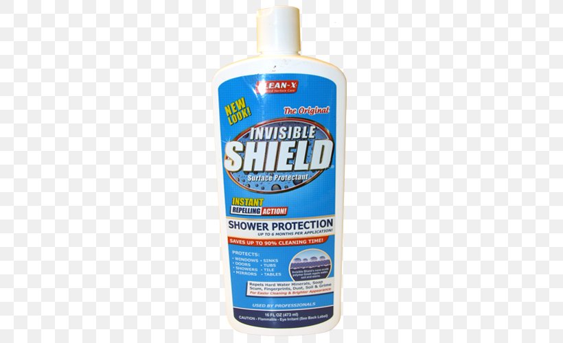 Household Cleaning Supply Invisible Shield Shower Surface Protectant Product Zagg, PNG, 500x500px, Household Cleaning Supply, Cleaning, Glass, Household, Liquid Download Free